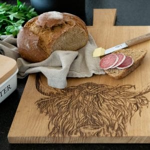 Grosses Brett Schneidbrett Brot Käse Landhausküche Alpenstyle Alpenstore Scottish Made