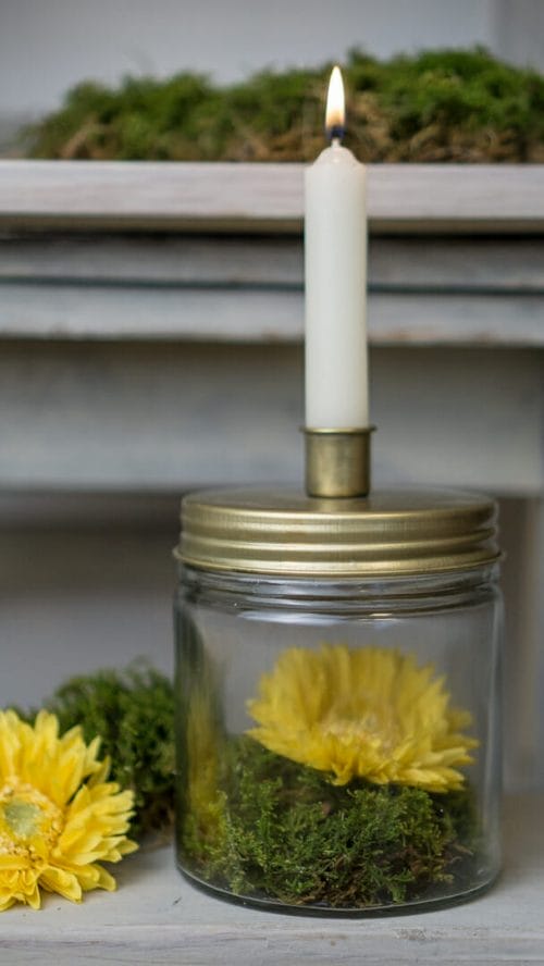 Kerzenhalter mit Glas zum Befüllen IBLaursen alpenstore Moderner Alpenlook